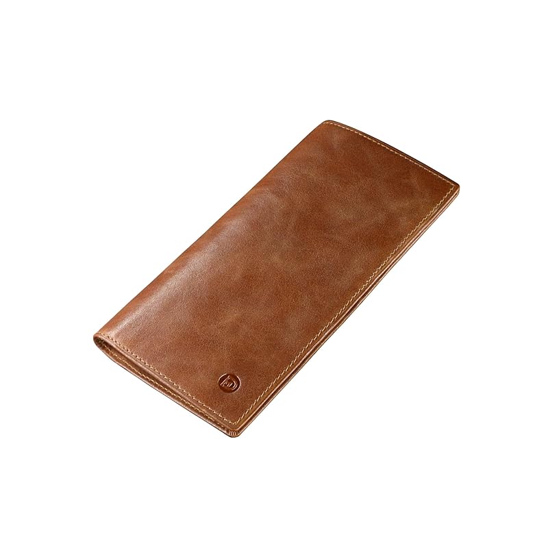 

[Modiko] wallet men s made in Japan small long wallet Thin short wallet genuine leather 17.5 cm Wallet without coin purse Soft himeji leather Vertical