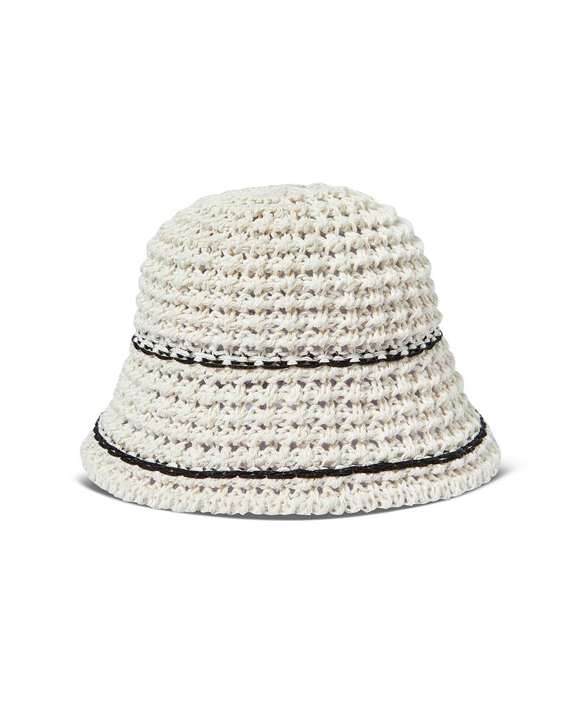 THE GREEN LAB Summer Crochet Knit Bucket Hat [Ivory]