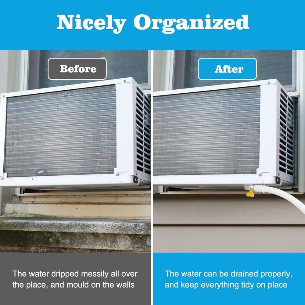 Plastic Washing Machine Tube White Extension Pipe New Air Conditioner Drain Hose