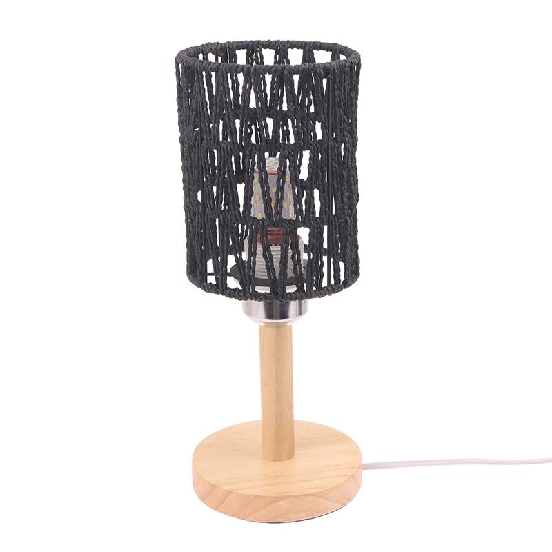 Rattan Lampshade 11.5X14.5Cm Pendant Lamp Shade Bohemian Style Handwoven Lampshade Home Cafe El Ceiling Lamp Light Cover