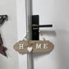 1pcs New Wooden Doorplate Welcome Hanging in Front of The Door Welcome Home Creative Decoration Board Bow
