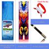 Colorful Eagle Kite, a colorful hawk-style kite for adults and teenagers, perfect for beginners. Easy to assemble and operate, includes a storage