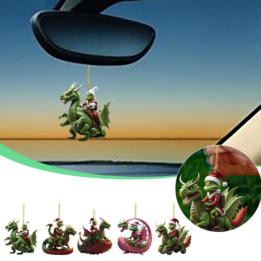 Christmas Dragon Series Pendant Christmas Tree Decorations Acrylic Pendant Pendant