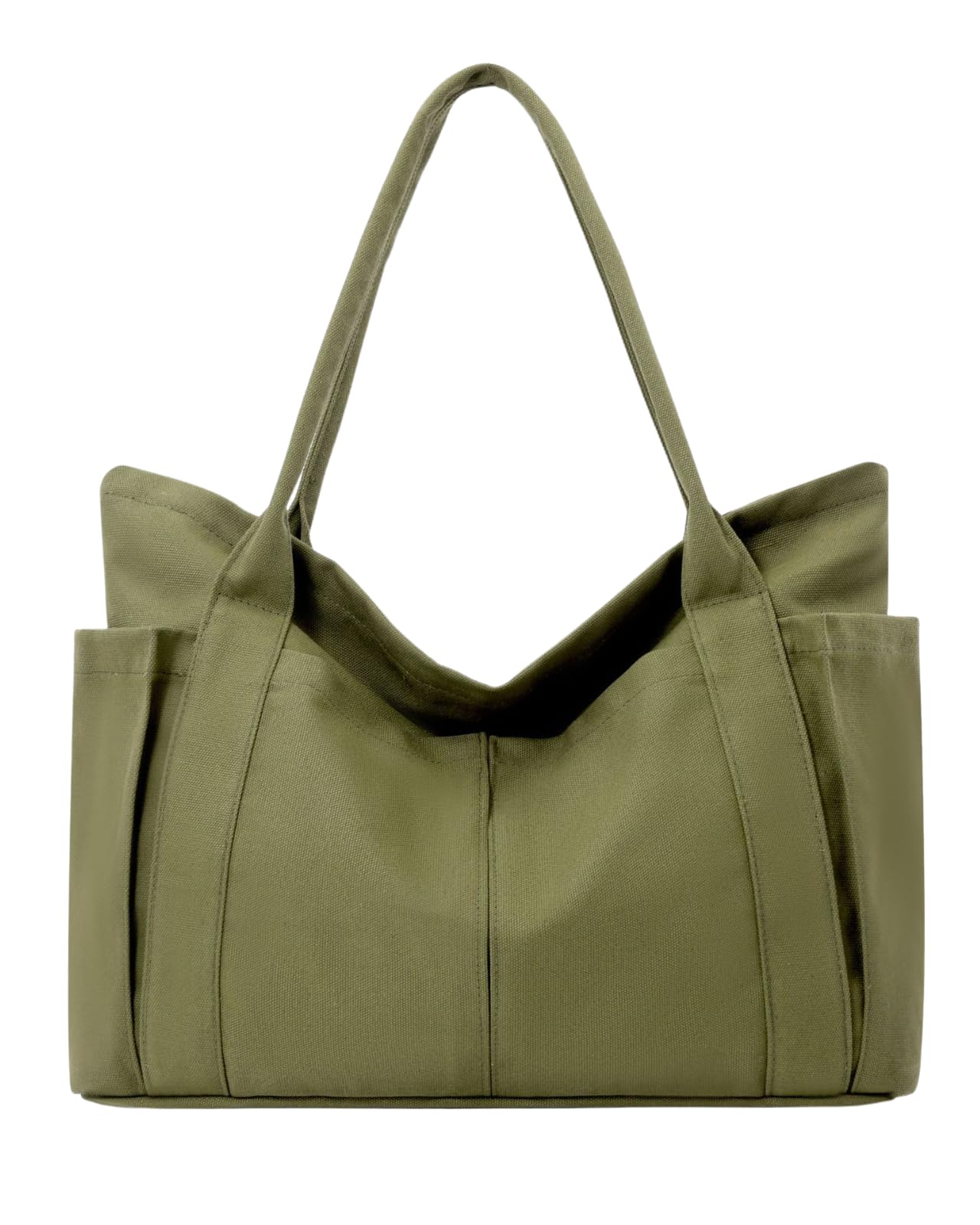

Tote large extra 5 large size [UNIVERSTOCK] bag, capacity, large, A3, A4, large, women s, canvas, large, pockets, (Army green)