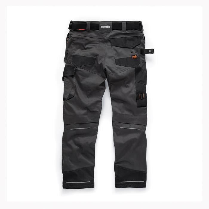 Pantalon de travail - Scruffs - Pro Flex - Graphite - Homme - Poches-étuis