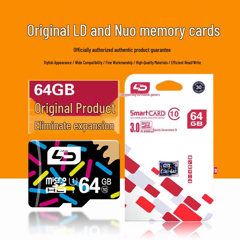LD & Nuo TF MicroSD Memory Card: High-Speed Dashcam/Navigation Storage, Available in 8GB/16GB/32GB/64GB Options. 8GB