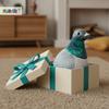 1Pcs Simulation White Green Pigeon Stuffed Animal Doll Lifelike Bird Plush Toys Photography Props Home Decor Gifts