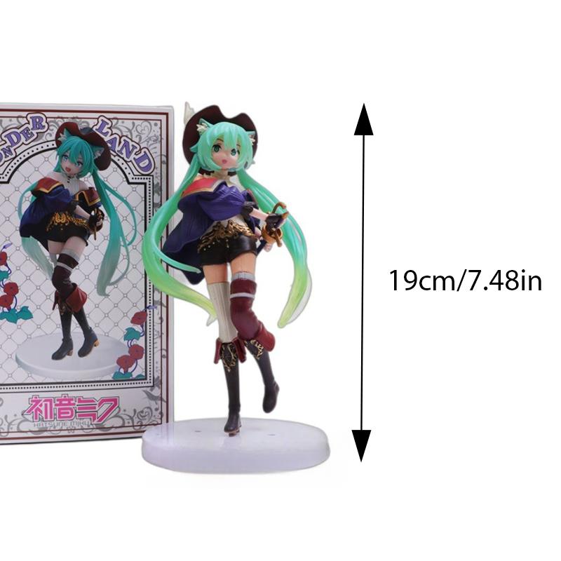 

Мультяшные куклы Мику Хацунэ Настольные украшения Украшение для автомобиля Пластиковый материал