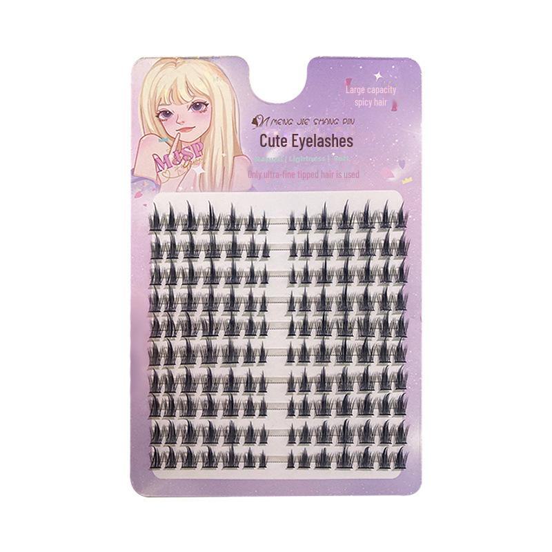 Mengji Shangpin White Moonlight False Eyelashes - Natural, Thick, Photogenic, Large Capacity