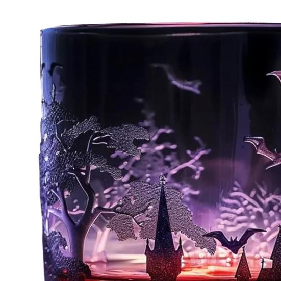 Halloweenská láhev na whisky Gotický styl Magický lektvar Skleněná karafa na whisky pro sběratele Dárky pro tátu manžela Sváteční barová dekorace