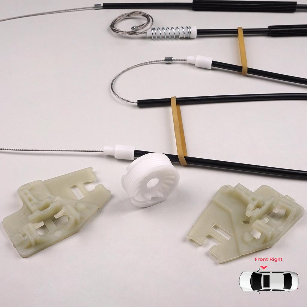 EWR492 Window Regulator Repair Kit Front Right Door for BMW 3 Series E46 2001-2005 4/5 Door Facelift 51337020660