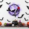 Outdoor Halloween Decoration Halloween Party Decoration Crow Rose Door Sign Hangers for Festival Parties Decoration