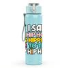 1PC I Said Hip Hop Hippity Text 750ml Color Plastic Sports Water Bottle Leakproof Flip Straw Lid Suitable for Sports Office Home Use