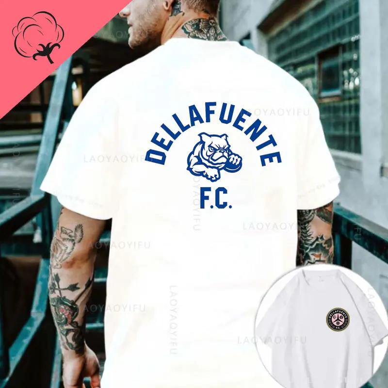 Dellafuente Men Women 100cotton Printed Hip Hop Korean Fashion Streetwear Mens Clothes Y2k Shirt Mens Tshirts Graphic T Shirts