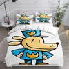Dog Man Comforter Pillow Case Bedding Set Printed Bed Set Duvet Cover Sheet Pillowcase Bed Soft Quilt Cover Full Queen King Size