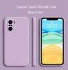 Pure Color Square Silicone Phone Case for Xiaomi Redmi Note 10 10s 10T Cover Matte Case Note 10 Pro Max 4G 5G Protection
