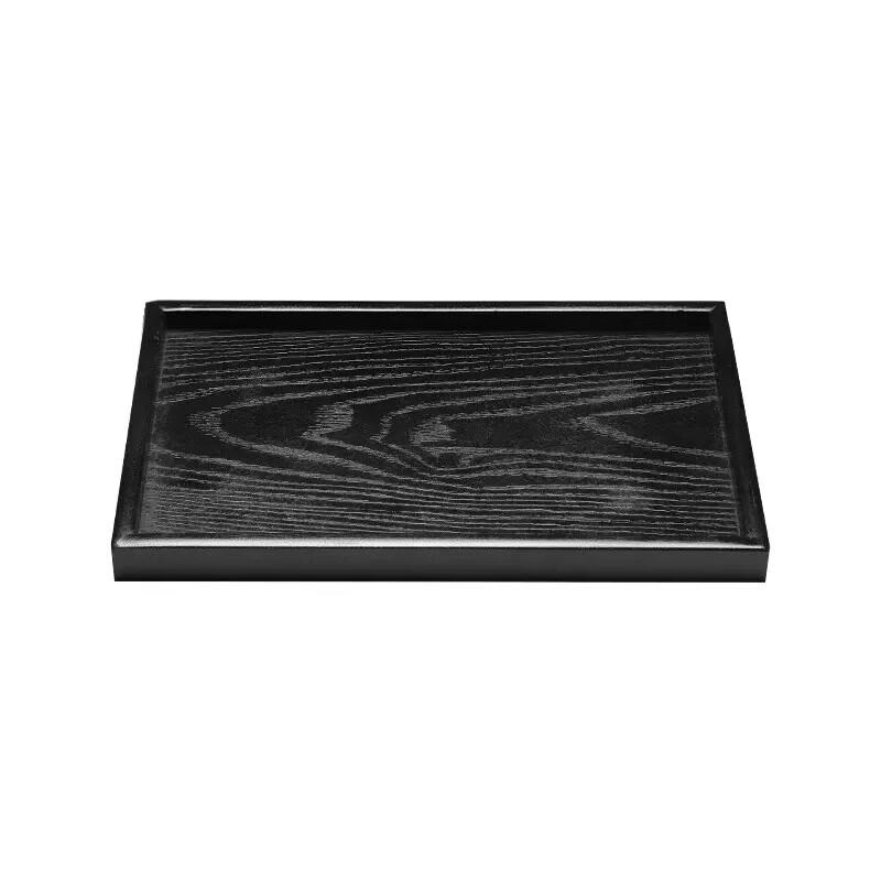 Japanese Style Black Wooden Serving Tray