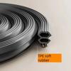 New TPE Sealing Strip Plastic Steel Strip Type Seal Card Slot Draft Stopper Window Sealing