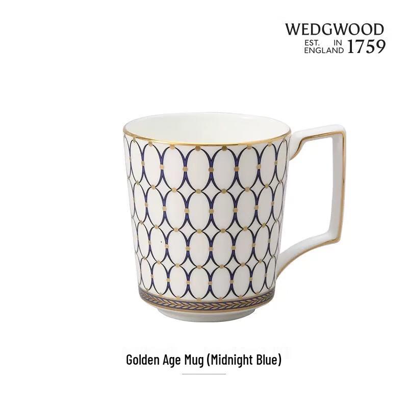 Wedgwood Gilded Age Midnight Blue Bone China Mug