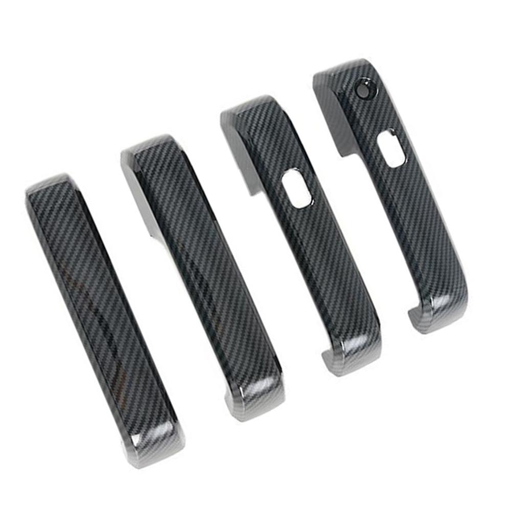 Car Door Handle Covers For Ford F150 F-150 2015 2016 2017 2018 2019 2020 Carbon Fiber Black Car Door Handle Cover Trim Stickers
