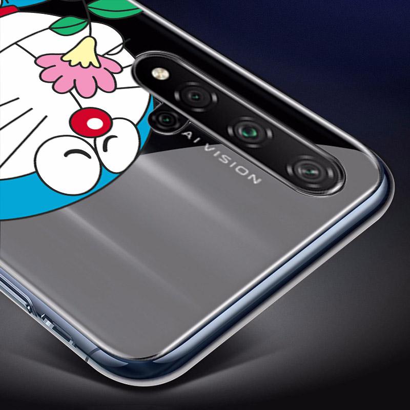 Roztomilý Doraemon pro Huawei Y9S Y6S Y8S Y9A Y7A Y8P Y7P Y5P Y6P Y7 Y6 Y5 Pro Prime 2020 2019 měkké pouzdro na telefon