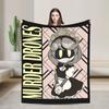 Serial Designation N Murder Drones Blanket Coral Fleece Plush Textile Decor Warm Throw Blanket for Sofa Bedroom Bedding Throws
