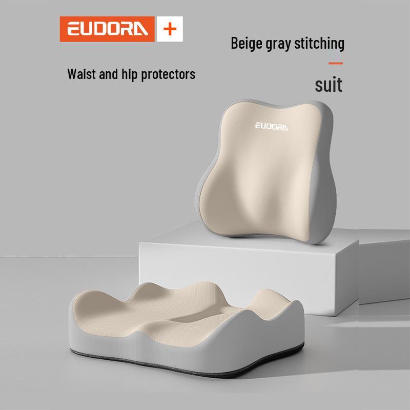 Ergonomic Memory Foam Lumbar Support Cushion for Office, Car, and Student Seating