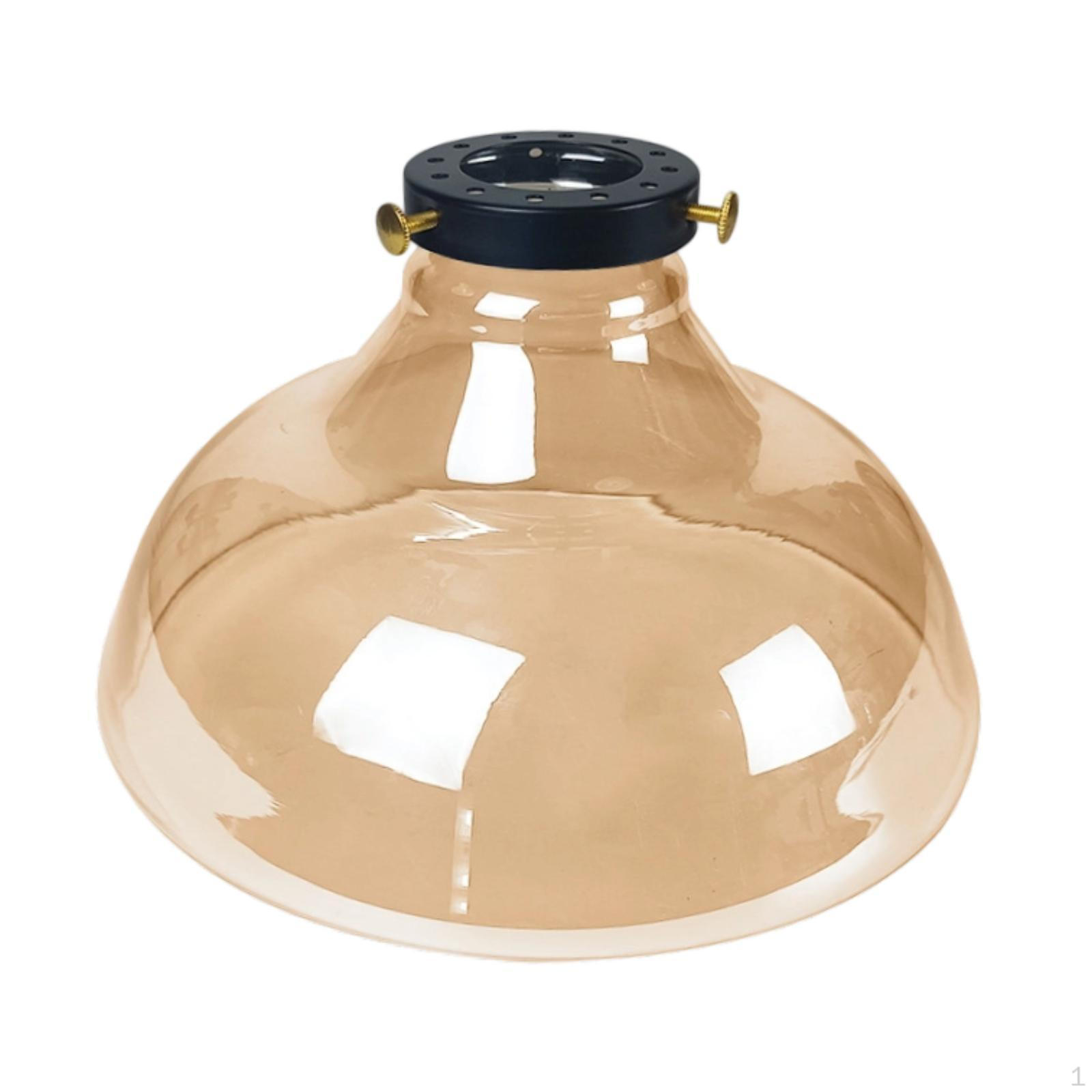 

Стеклянный абажур Домашний декор Легко установить Устойчивый к высоким температурам Сменный абажур Brown