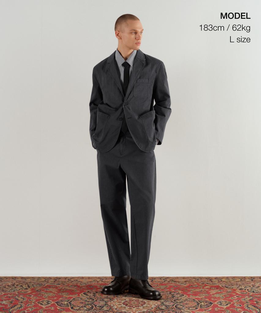 Musinsa Standard [City Workers] Cn Garment Dyed Blazer [Grey]