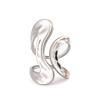 18K Gold Stainless Steel Double-Curved Geometric Ring for Women - Elegant European & American INS Style.