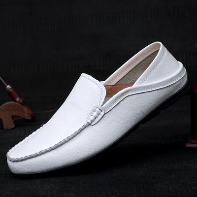 Fashion2024 Brand Fashion Summer Men's Breathable Casual Leather Shoes New Men's Outdoor Anti Slip Soft Sole Comfortable Driving Shoes