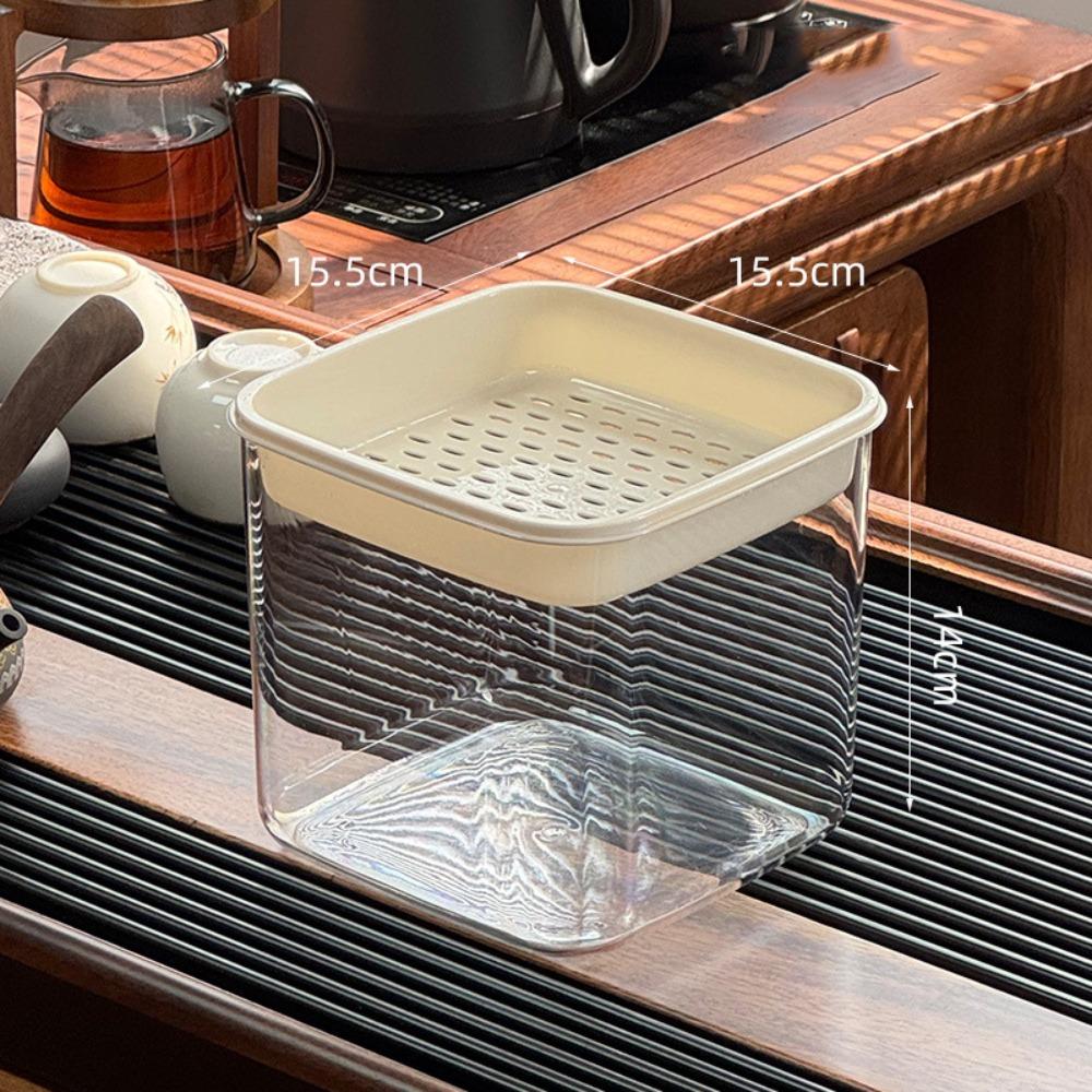 New Mini Desktop Tea Drain Bucket Drainage Detachable Desktop Trash Can Multifunctional Tea Filter Box