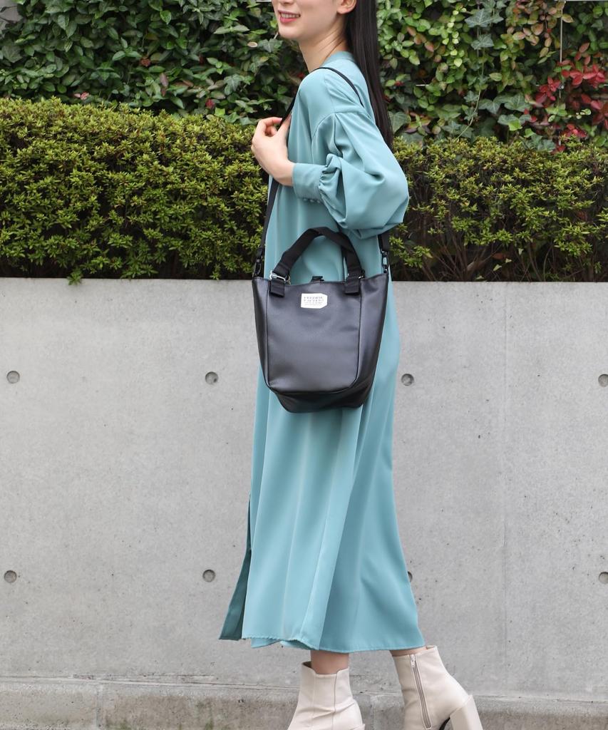 EC Exclusive Mini Tote Bag MISSION TOTE XS ECO LEATHER Limited Shoulder Bag Lightweight Plain Ladies FREE Black 221300672BLKFREE [Fredrik Packers]