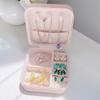 Portable Travel Jewelry Box Jewelry Organizer Display Jewelry Case Leather Earring Ring Necklace Storage Box