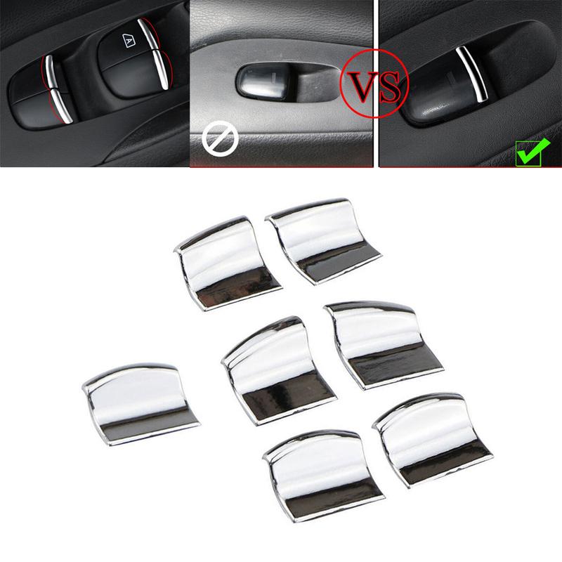 On-off Switch Button Cover Cover Silver Trim Button Chrome For Nissan Brand New Car Glass Lifter Switches Button