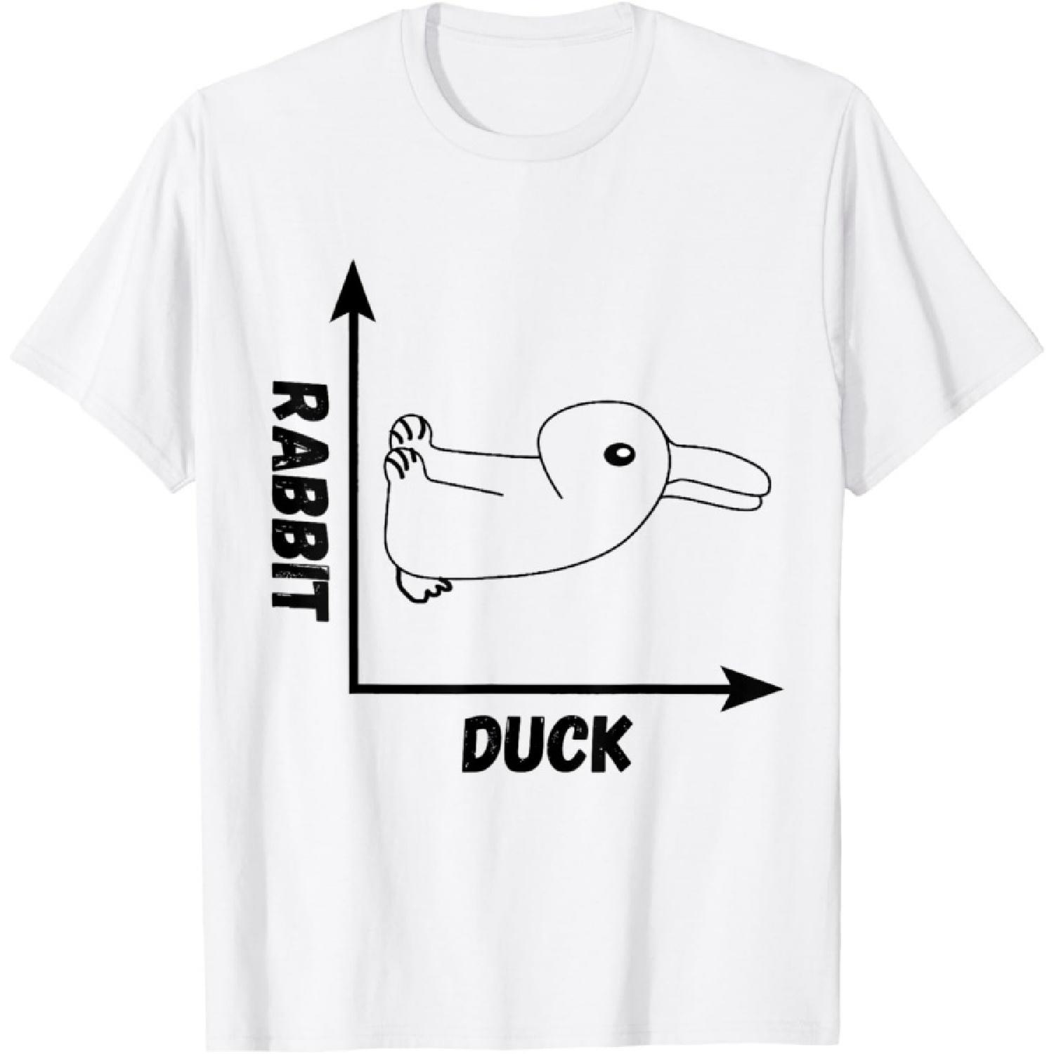 

Wittgenstein Duck Rabbit Philosophy Crazy Optical Illusion T-Shirt XXXXXL білий