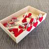 50Pcs Wooden Heart Pegs Clip Stylish Red Love Heartphoto Paper Clips Wedding Decoration Craft