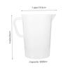 HEMOTON 5000ml Plastic Measuring Cup Set, Clear Measuring Jug with Nesting Stackable Spout and Handle for Baking, Cooking, Kitchen, and Lab Use