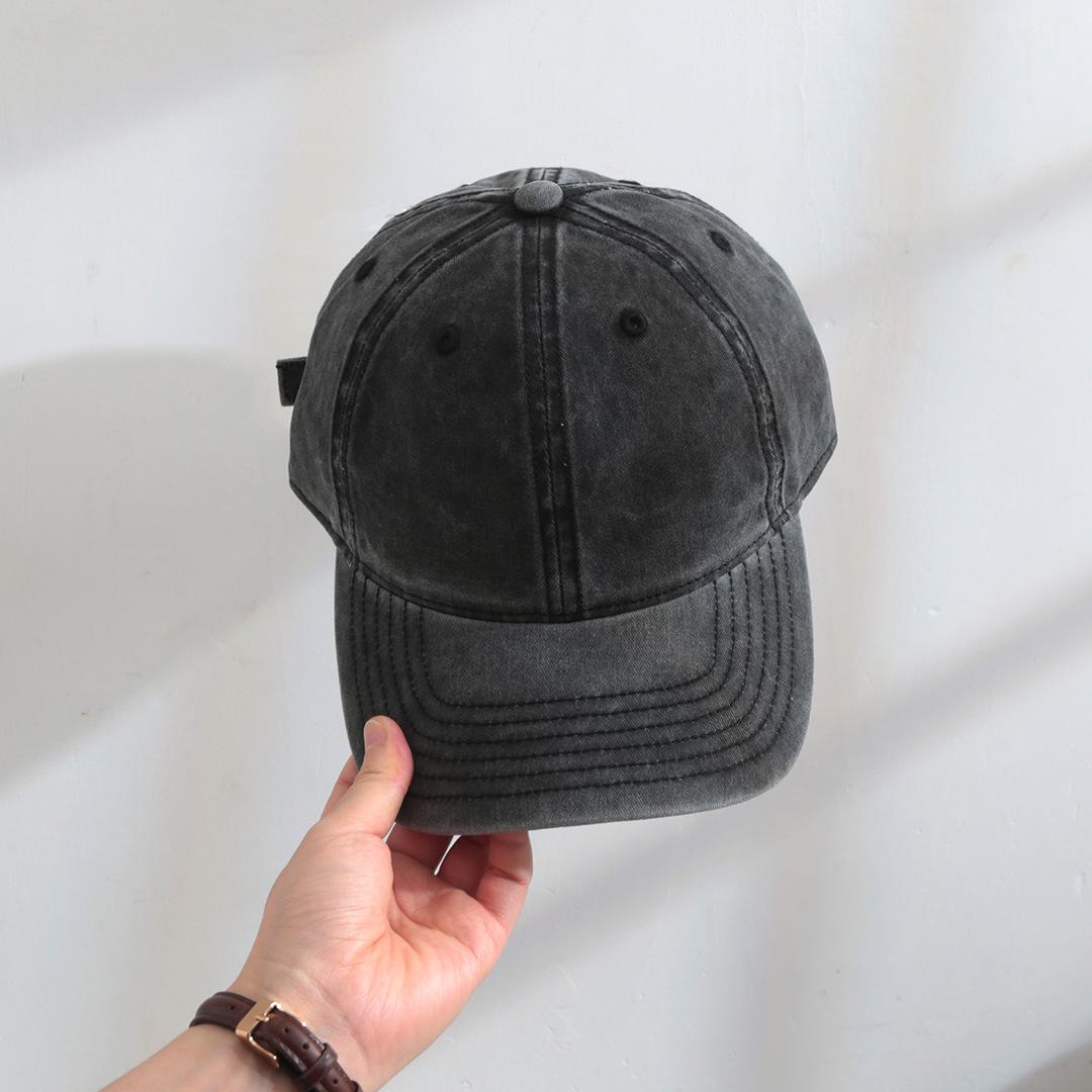 

Жіноча бейсболка з деніму димчасто-сірого кольору нішевого дизайну, яку можна прати – М яка, дихаюча, ретро та трендова Adjustable Size (54-60cm) хакі