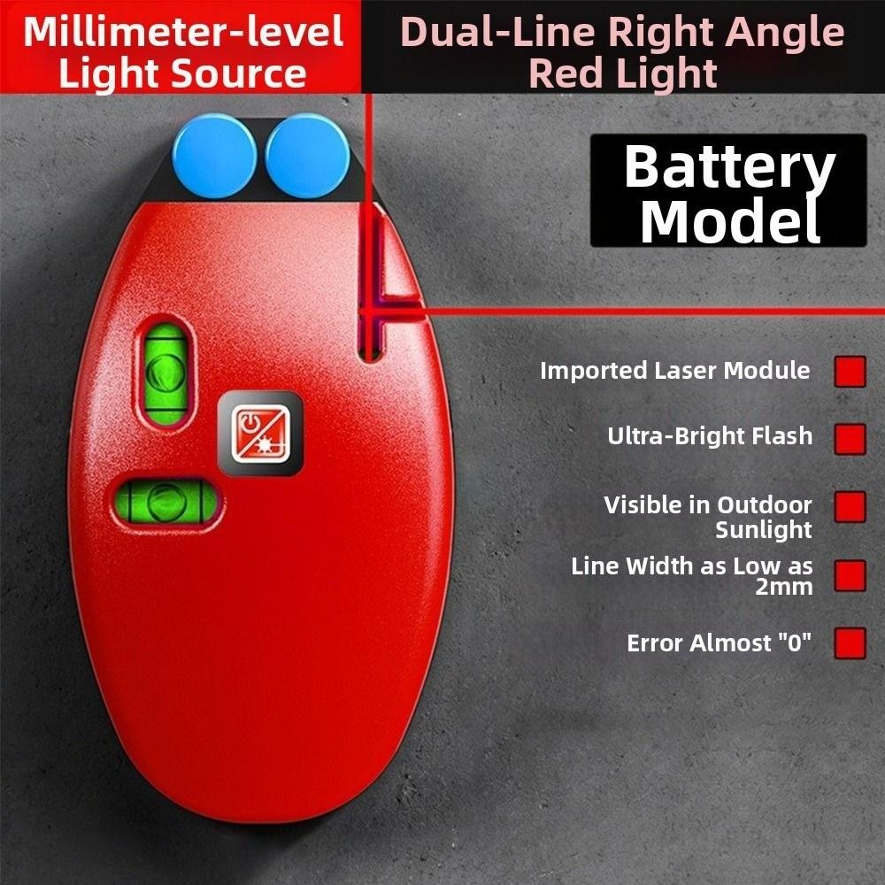 High Accuracy Infrared Line Laser 90 Degree Angle Right Angle Bubble Level  Leveling Tool