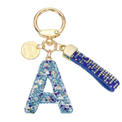 [PATIKIL] Initial Letter Keychain, Gift Bling Letter Keychain, Alphabet Key Ring, Handbag Accessory for Women, Shiny Cute Backpack Bag Car Key