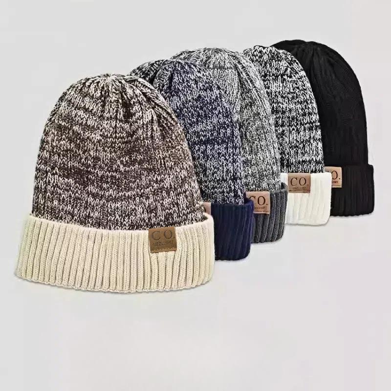 1 Piece, Autumn and Winter, Knitted Hat, Thickened Velvet, Pullover Hat, Unisex, Woolen Hat, Korean Version Hat, Winter Hat