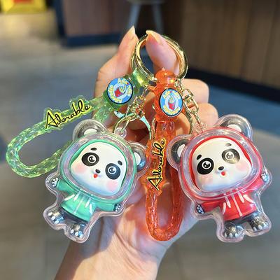 Acrylic Panda Keychain Creative Personality Men'S Car Key Chain Pendant Women'S Exquisite Bag Pendant