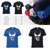 Cotton Blend Comic Movie Venom Print T-shirt For Men And Women**
