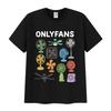 Funny Only Fans Emoji Print T-Shirt for Women Summer Comfortable Short Sleeve Retro Round Neck Knit High-Quality T-Shirt Top