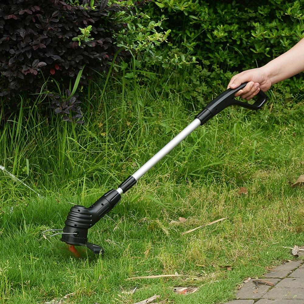 Portable Electric Grass Trimmer Cordless Lawn Mower Telescopic Pole Weed Eater For Garden Pruning Cutter Tools