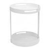 Rotating Spice   2 Tier Carbon Steel Multifunctional Round 360 degrees  Turntable Spice Rack for Kitchen Cosmetics