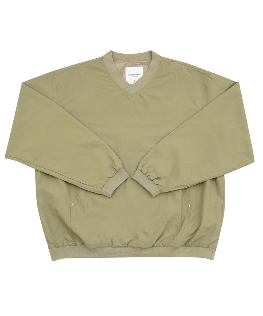 YOUNGBOOMERS Basic Nylon Pullover_Khaki