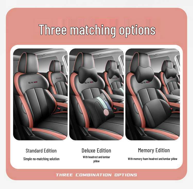 Changan CS75 PRO Seat Covers: Fully Enclosed, All-Season, Perforated Leather Car Seat Cushions for 26 Models.