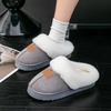 Fleece and thickened wool cotton slippers autumn and winter home indoor warm non-slip, deodorant and sweat-absorbing home slippers women's